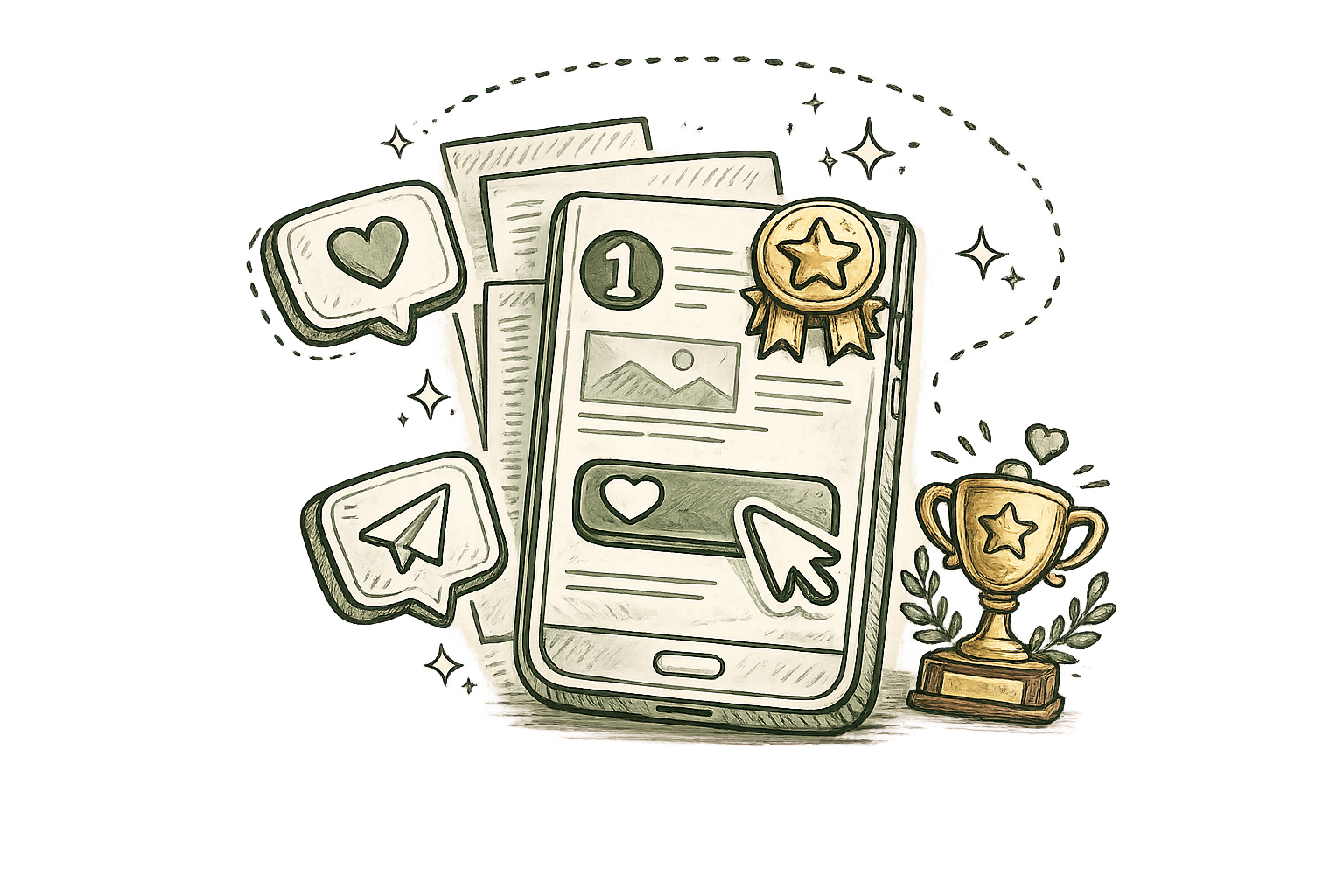 Иллюстрация лучших постов канала